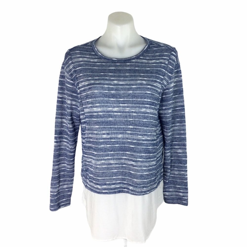 BCBGeneration Marled Shirt Tail Sweater